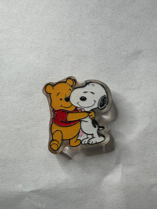 Acrylic Focal Pooh and snoopy together