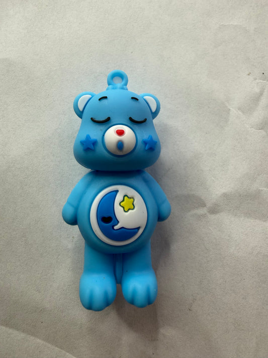 Pen topper silicone Blue carebear