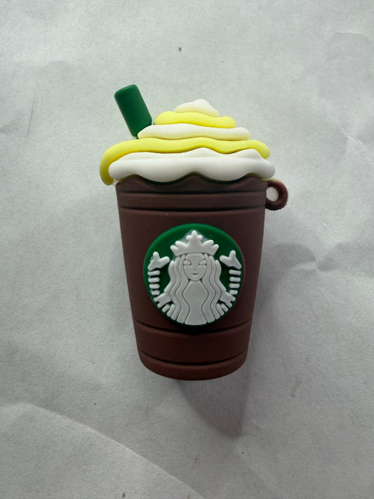 Pen topper silicone Starbucks brown cup