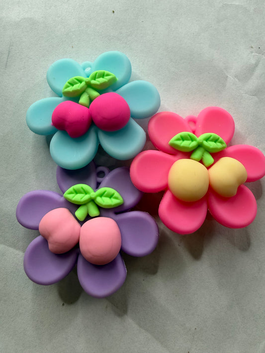 Pen topper silicone Cherry flower mystery