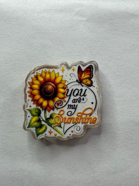 Acrylic focal you are my sunshine