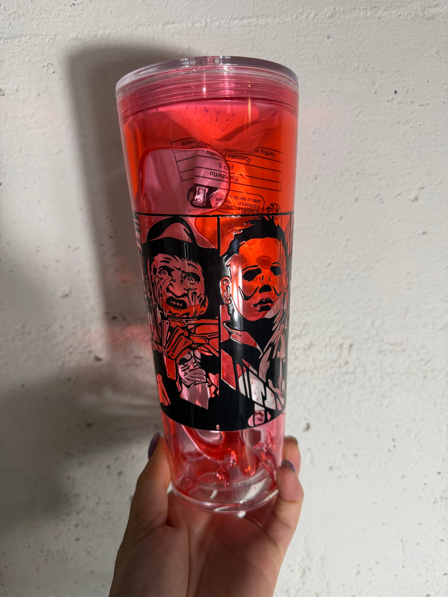 Ready to ship 24oz snowglobe scary