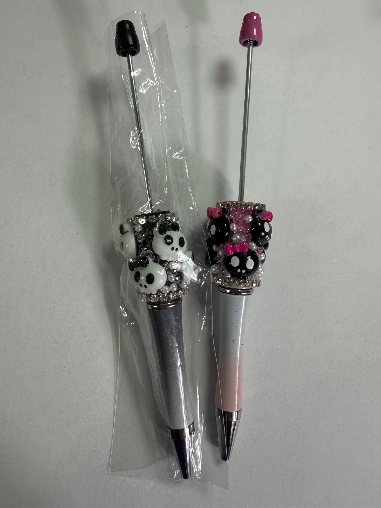 Beadable pens just the pen Half done skull