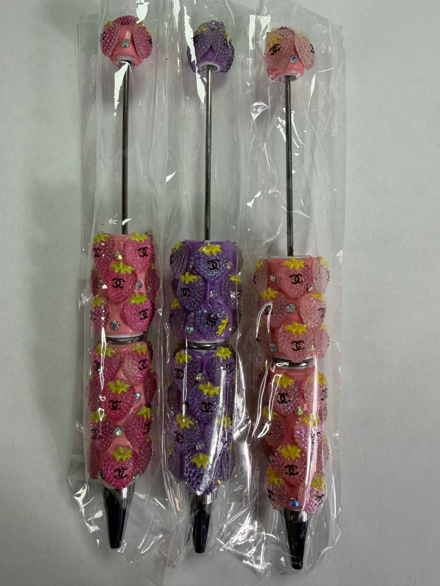 Beadable pens just the pen Cc strawberry mystery