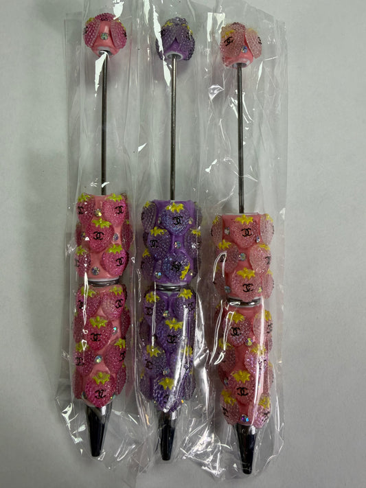 Beadable pens just the pen Cc strawberry mystery