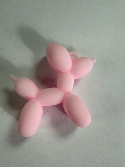 Pen topper silicone  Balloon dog pink