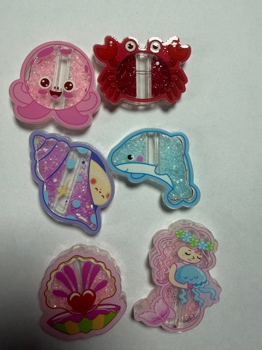 Acrylic focal shakers Ocean theme mystery