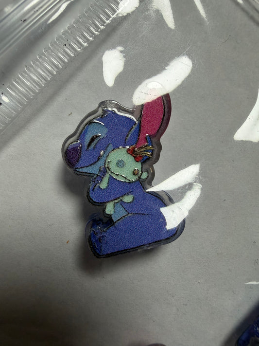Acrylic focal Stitch with baby