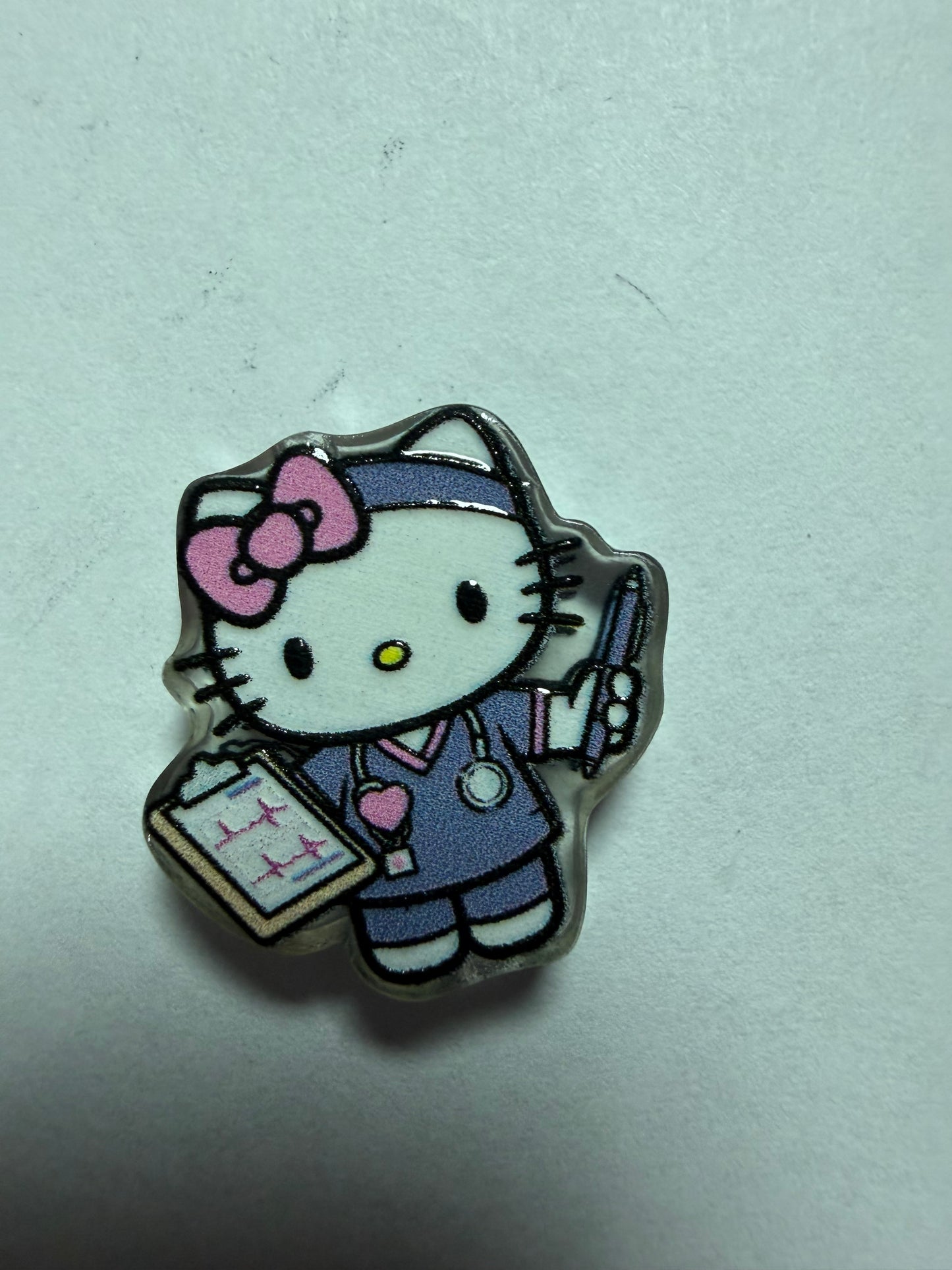 Acrylic focal hk nurse purple