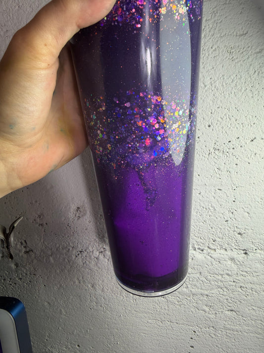 Ready to ship 24oz snowglobe tumbler