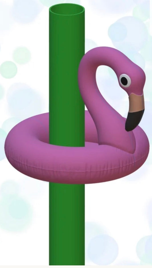 3d printed straw topper flamingo floaty