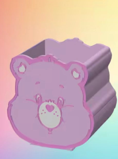 3d printed pen holder carebear