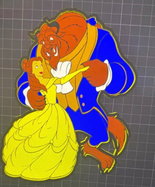 3d printed bead tray belle and beast
