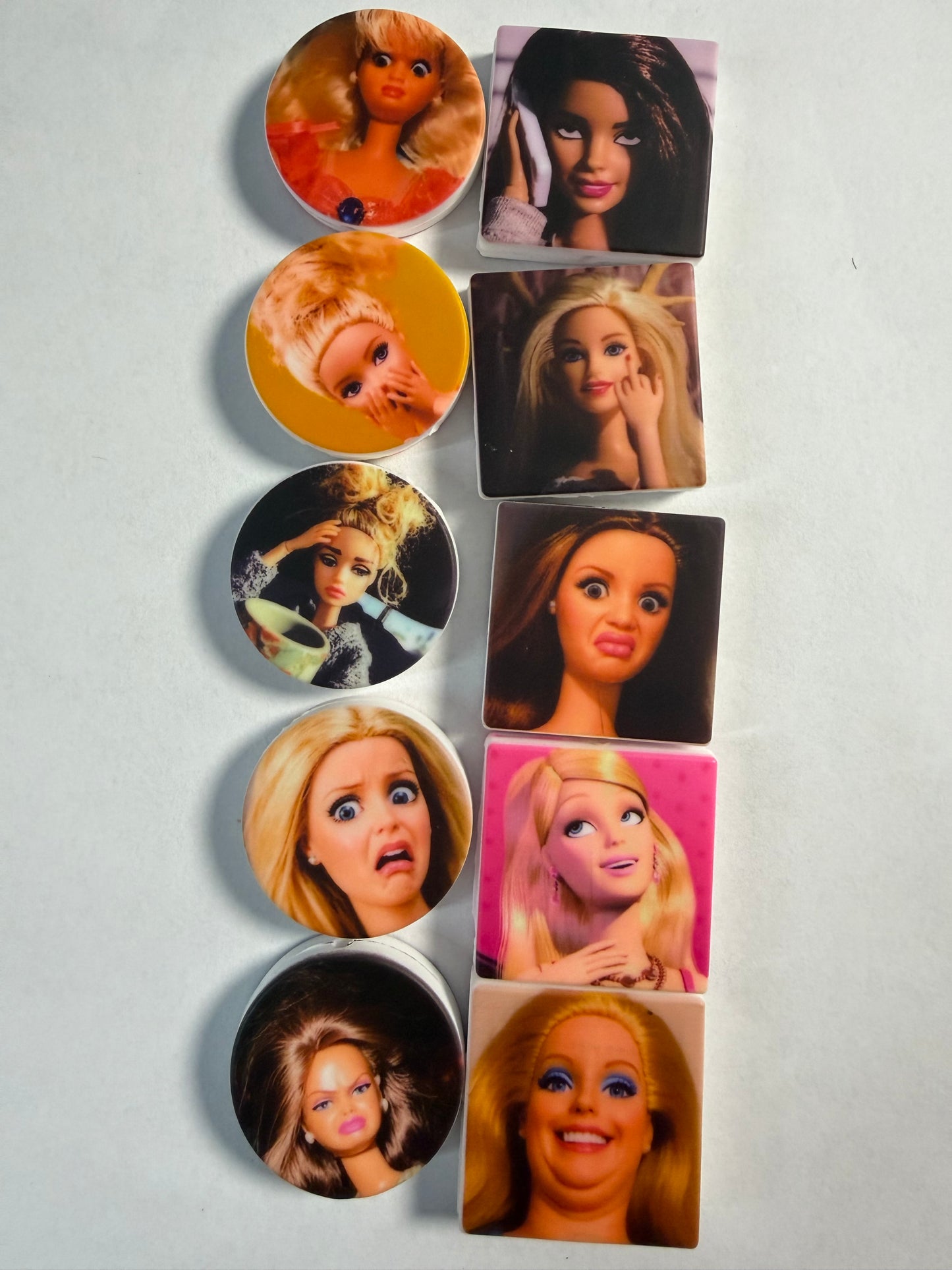 Focal 2d Barbie all different faces mystery