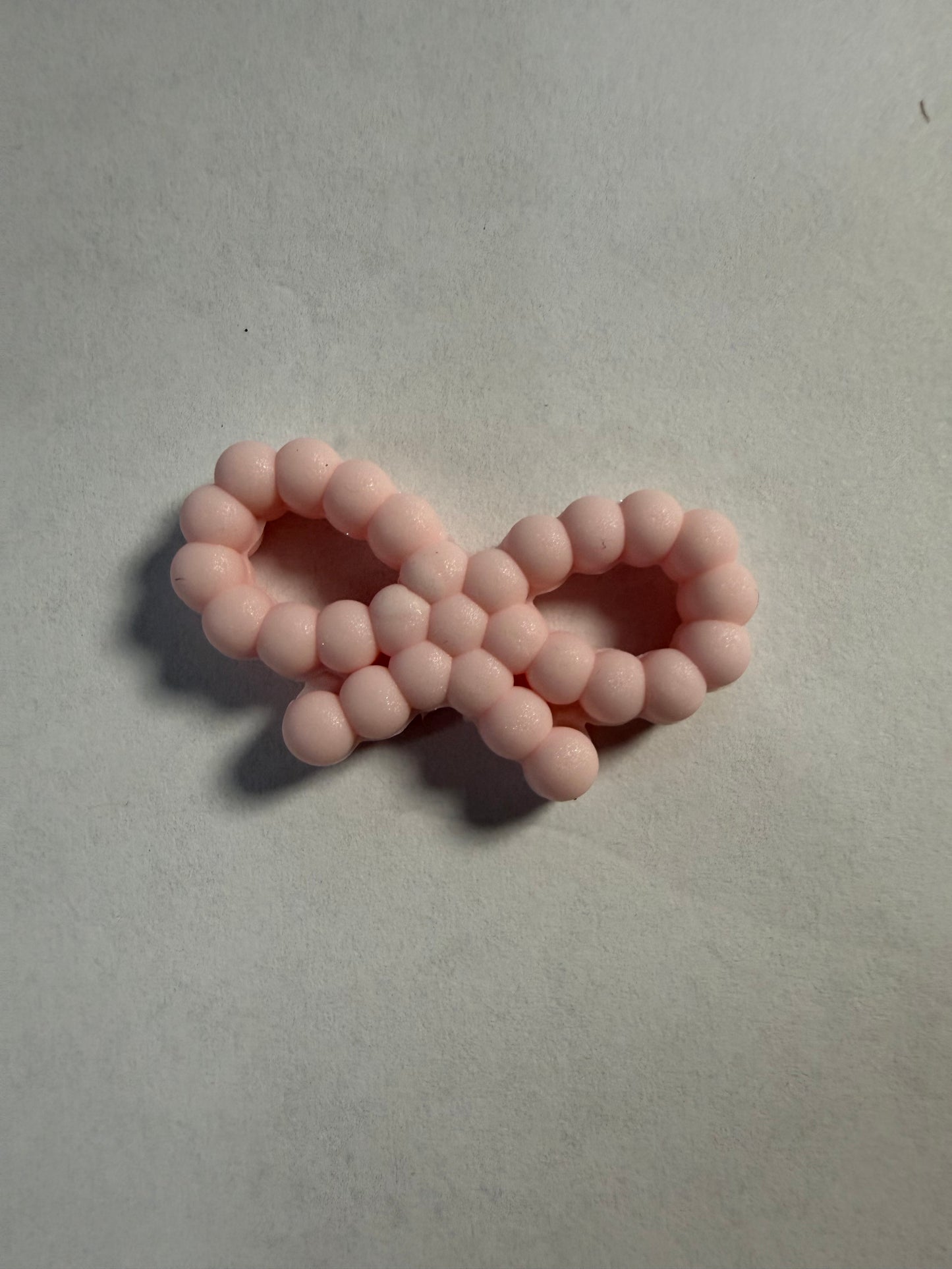 Focal 3d bubble pink bow