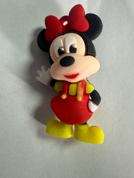 Pen topper silicone Classic girl mouse