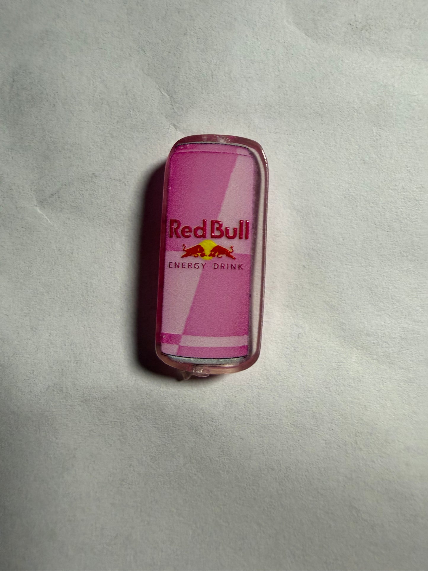 Acrylic focal Red Bull pink