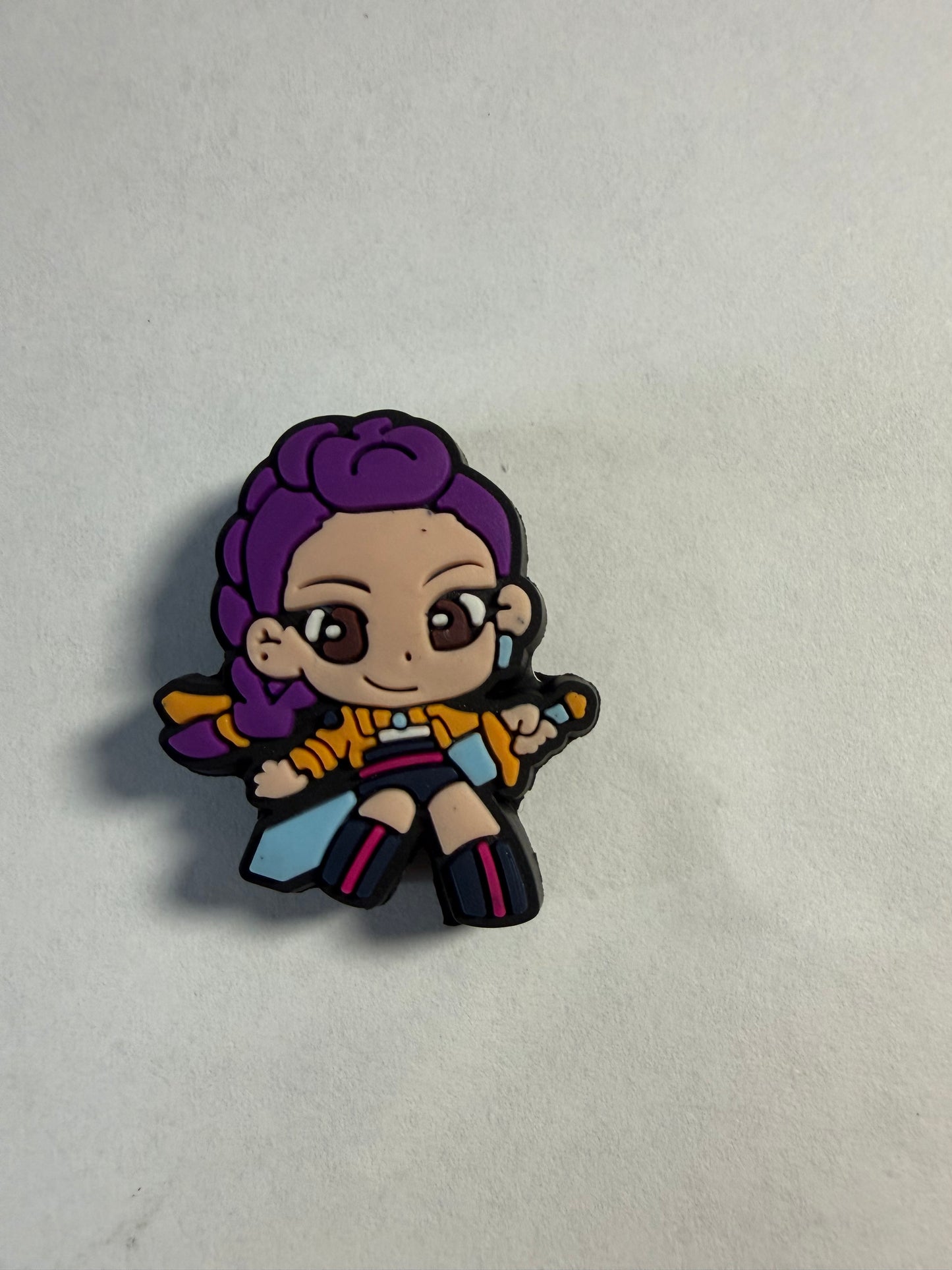 Focal 2d Kpop half body purple hair