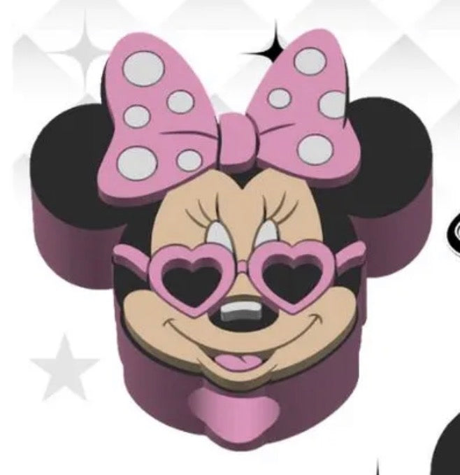 3d printed straw topper Minnie