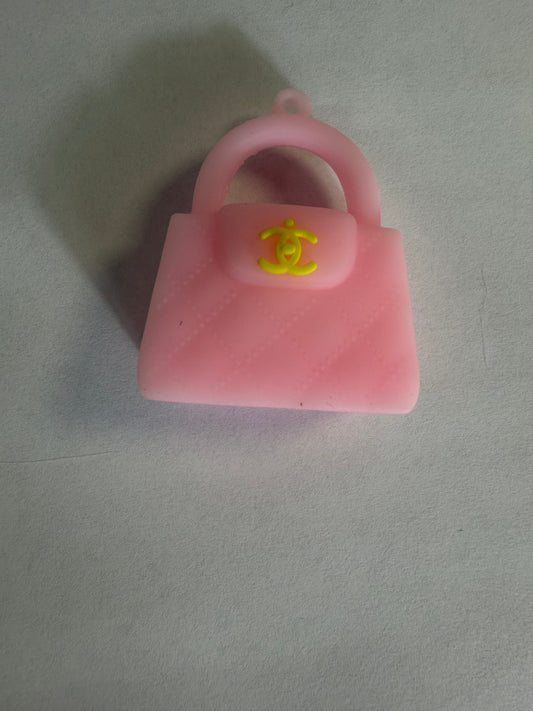 Pen topper silicone Pink cc purse