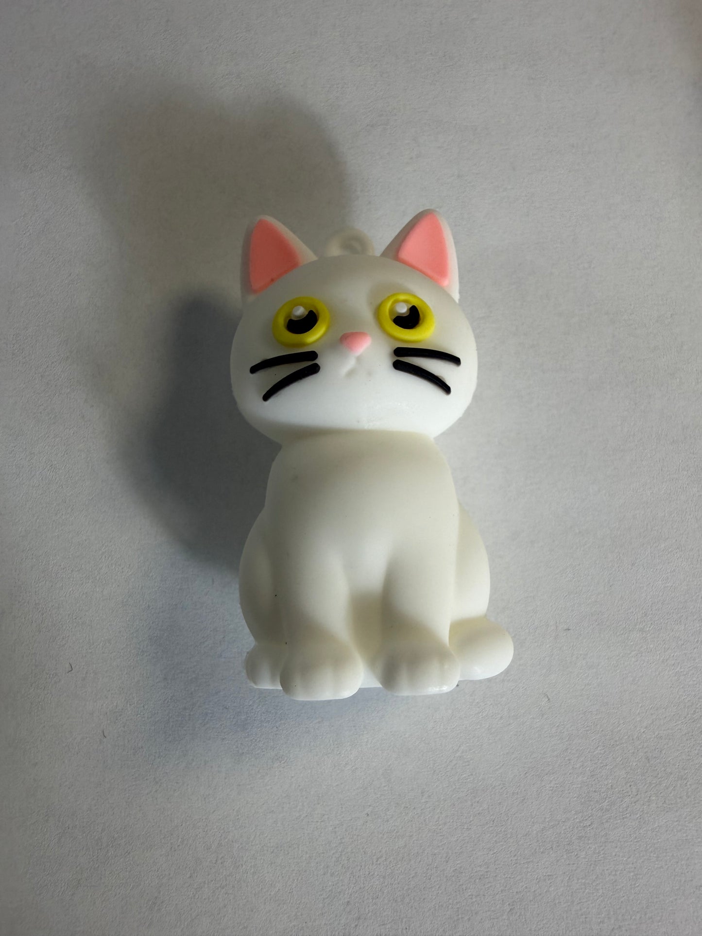 Pen topper silicone White cat