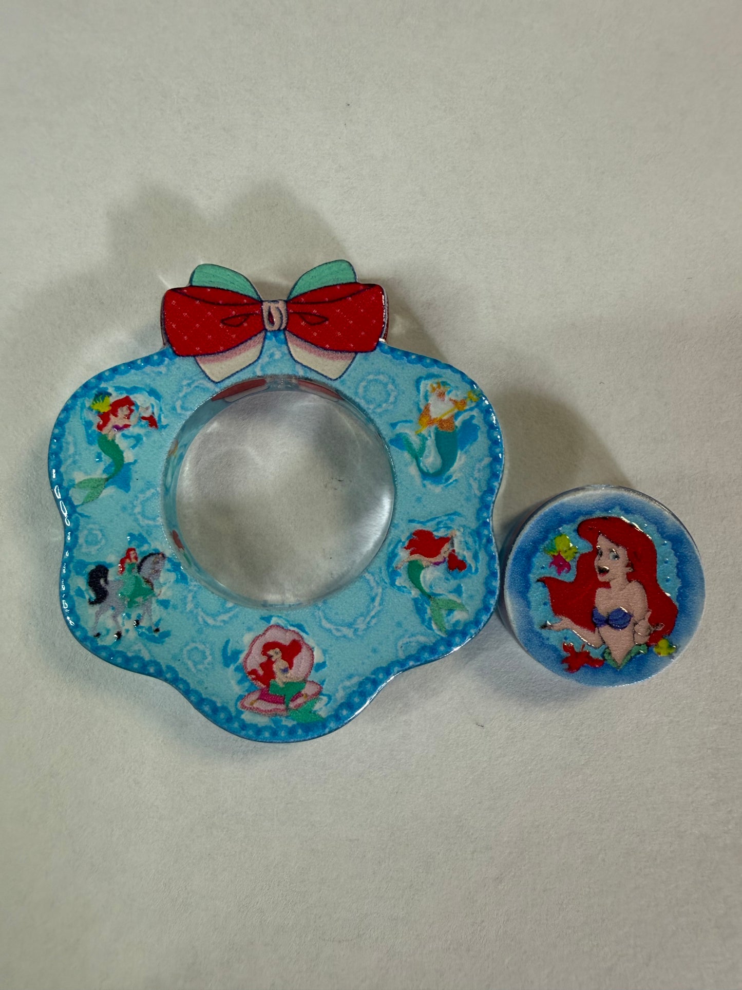 Acrylic focal 2 piece set wreath Ariel