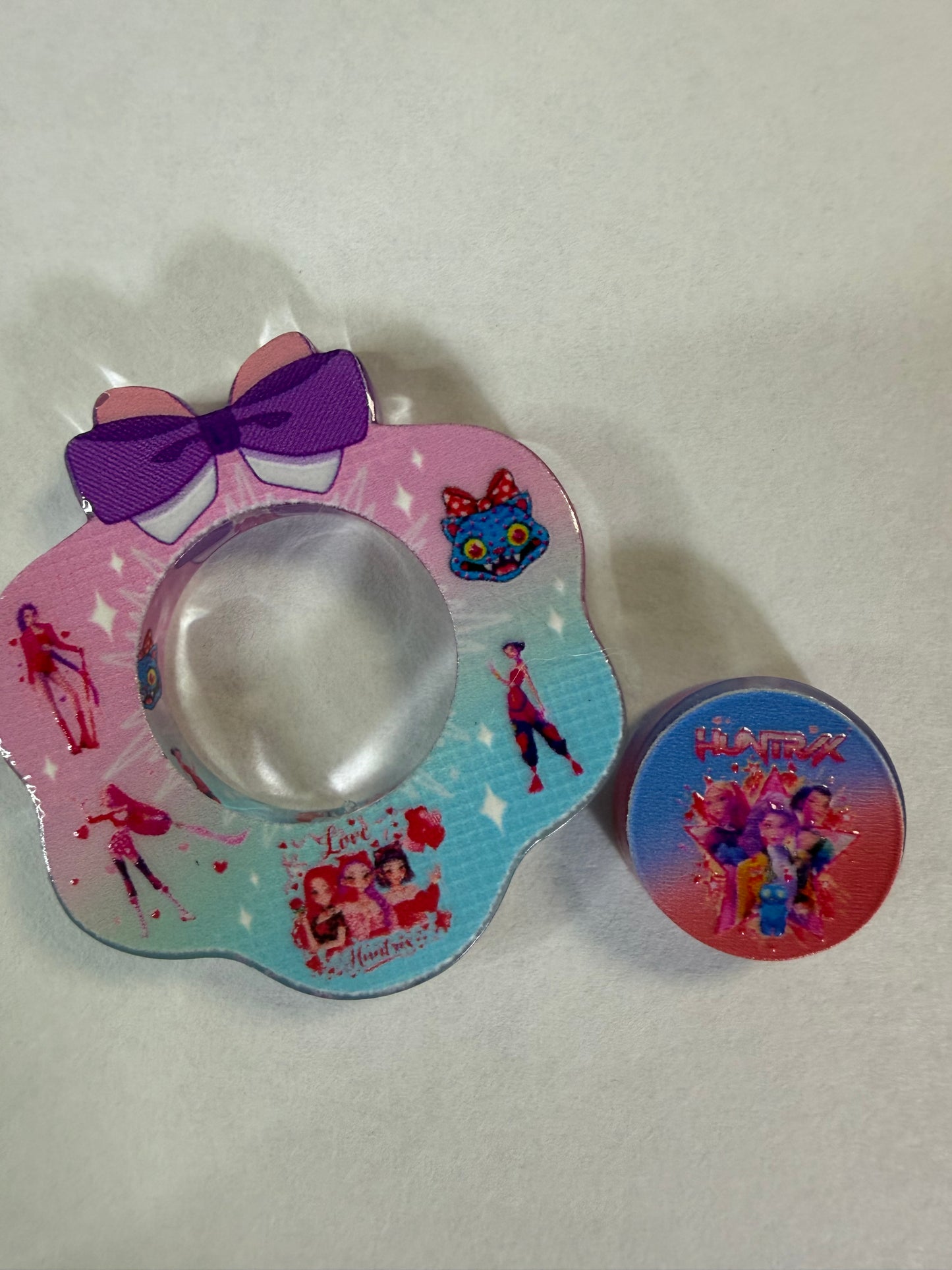 Acrylic focal 2 piece set wreath Kpop