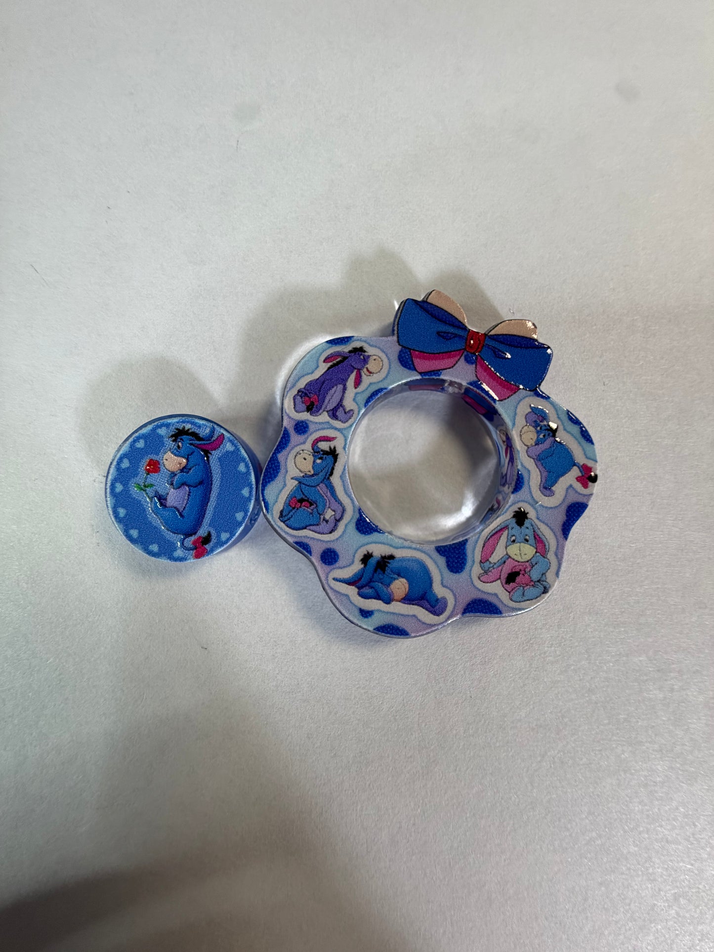 Acrylic focal 2 piece set wreath eeyore