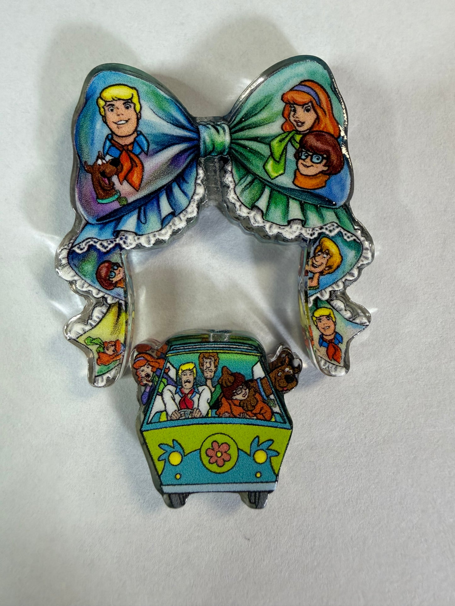 Acrylic focal 2 piece set bowScooby doo