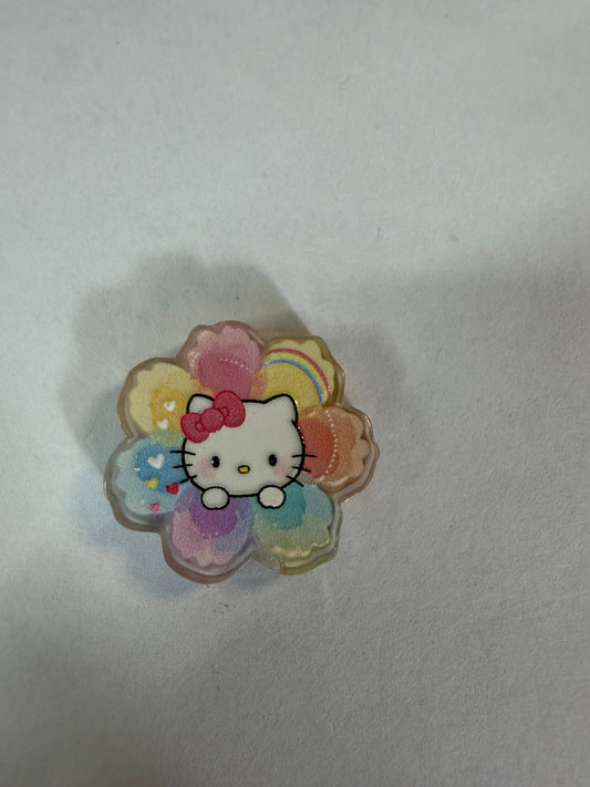 Acrylic focal Hk colorful flower