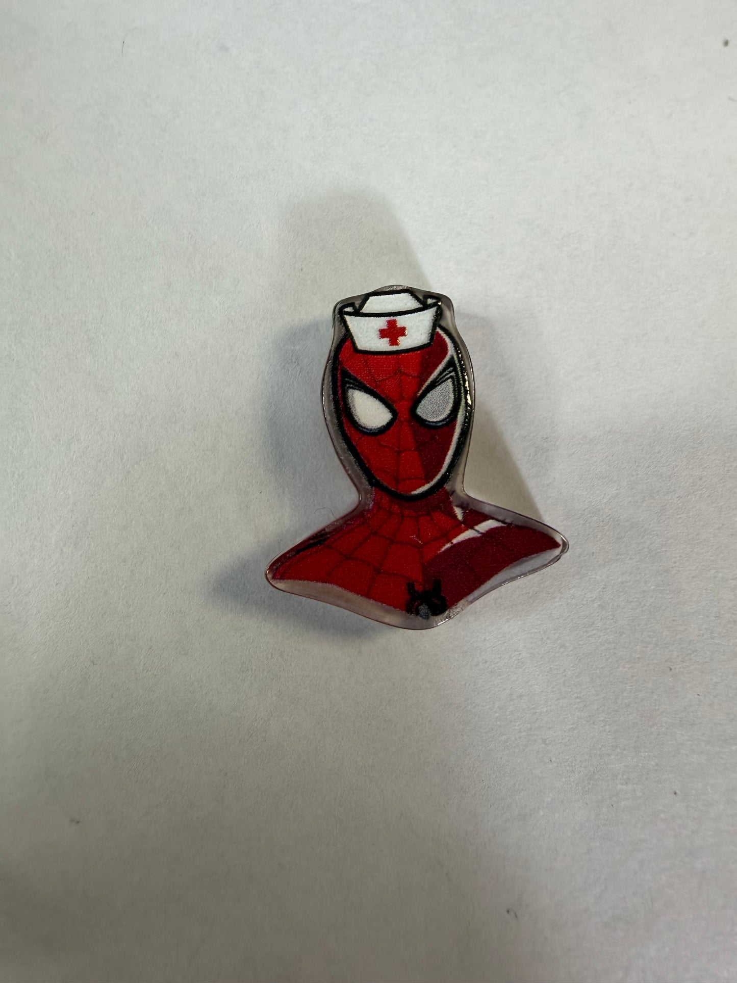 Acrylic focal Spider-Man nurse