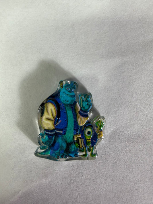 Acrylic focal Mike and sully together monster inc