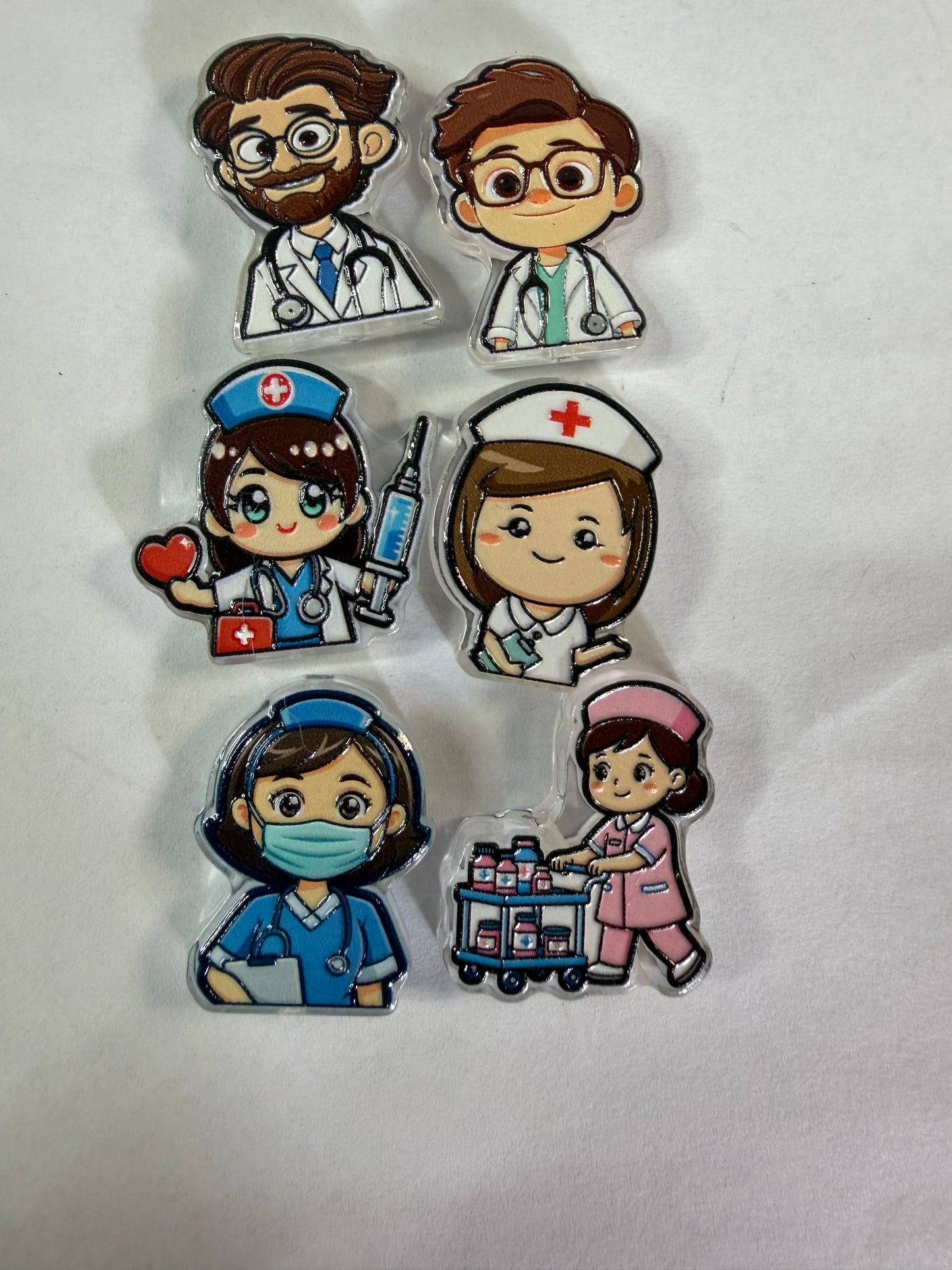 Acrylic focal Nurses/doctors medical mystery