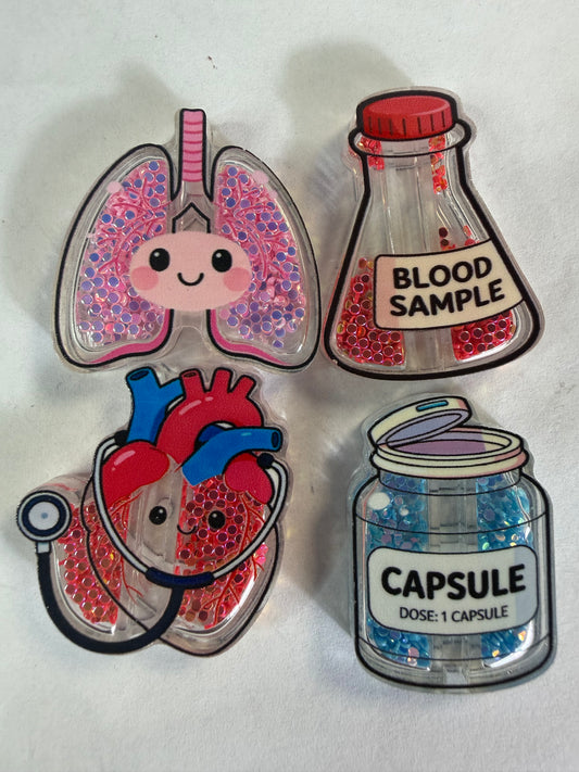 Acrylic focal Shakers medical nurse mystery
