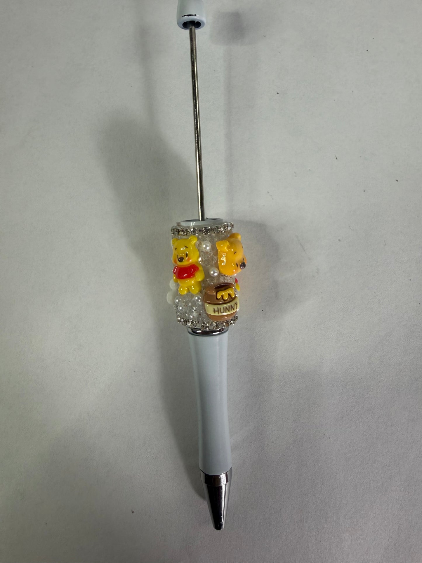 Beadable pens just the pen Half done Pooh head and full body with honey pots
