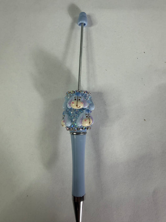 Beadable pens just the pen Half done eeyore head