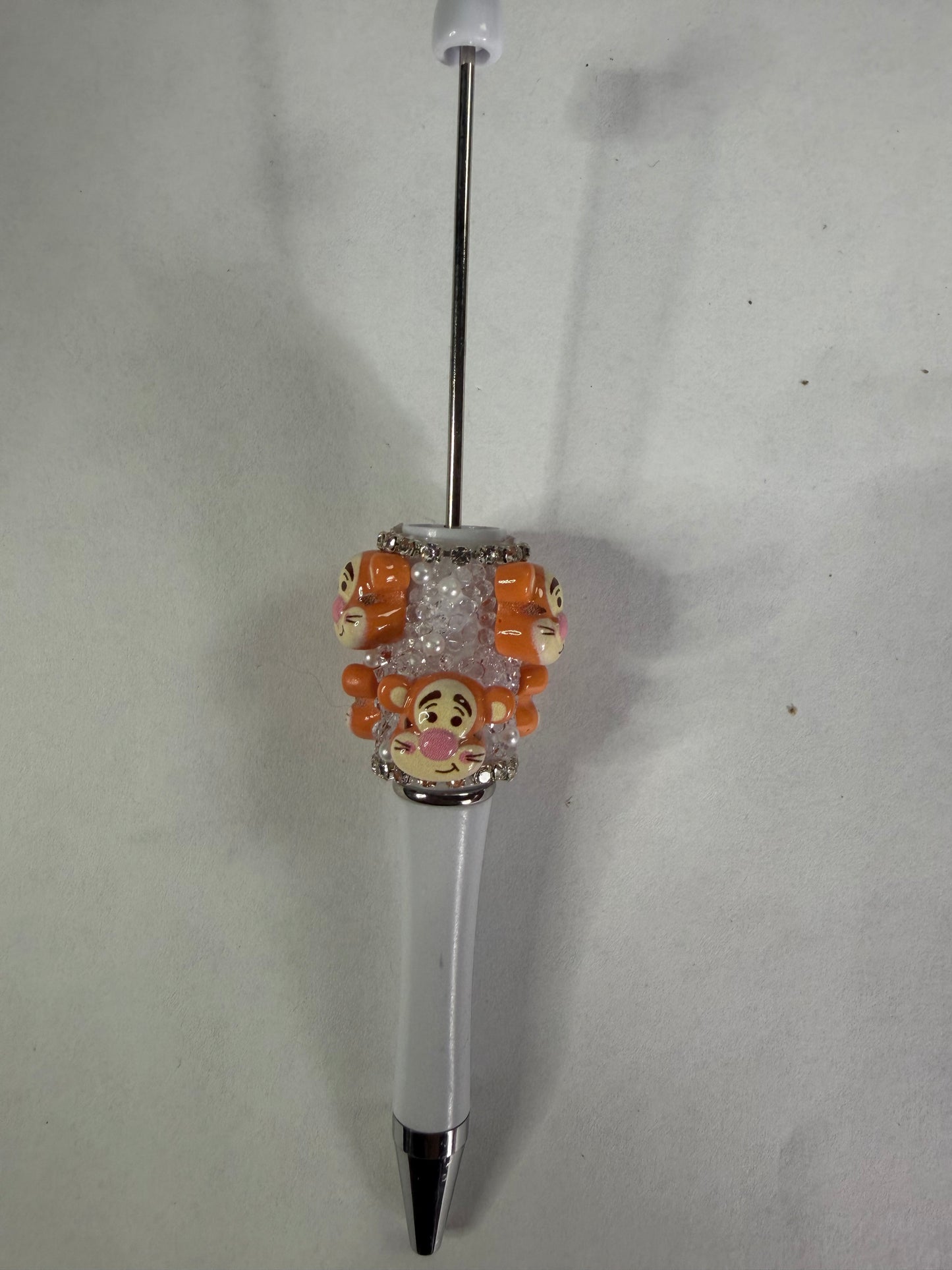 Beadable pens just the pen Half done tigger heads