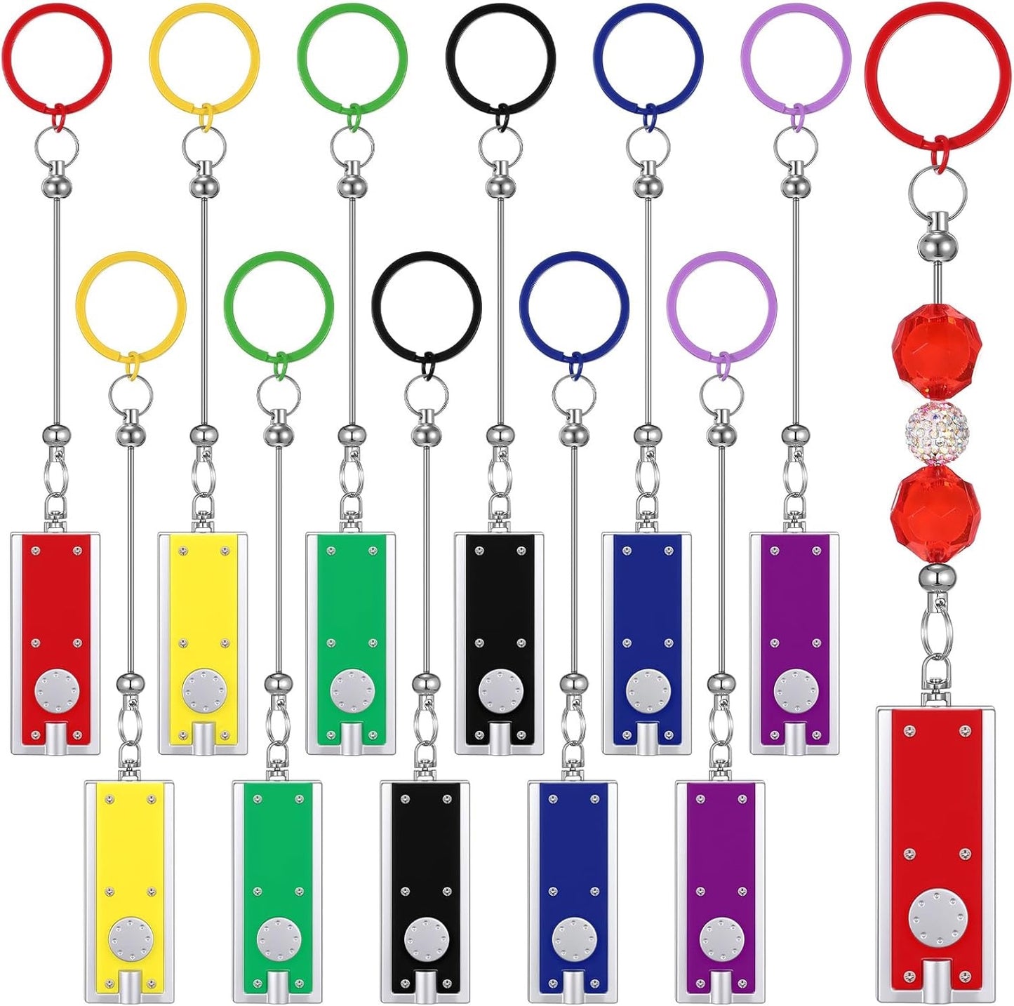 beadable flashlights keychain