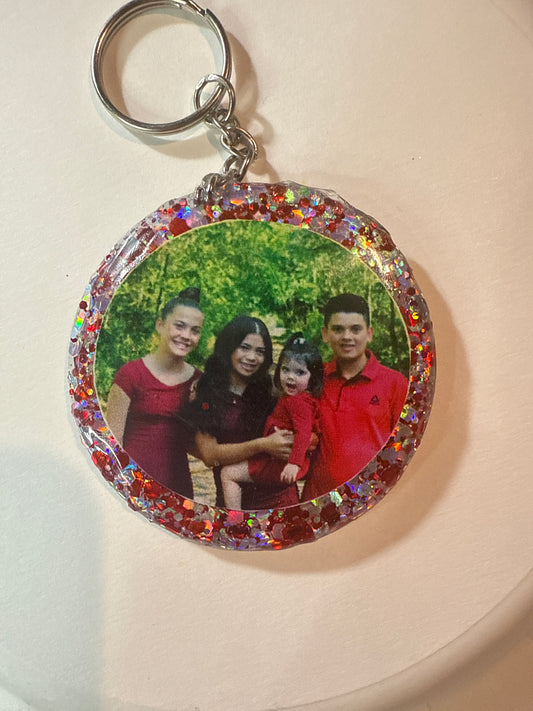 Custom keychain with photos