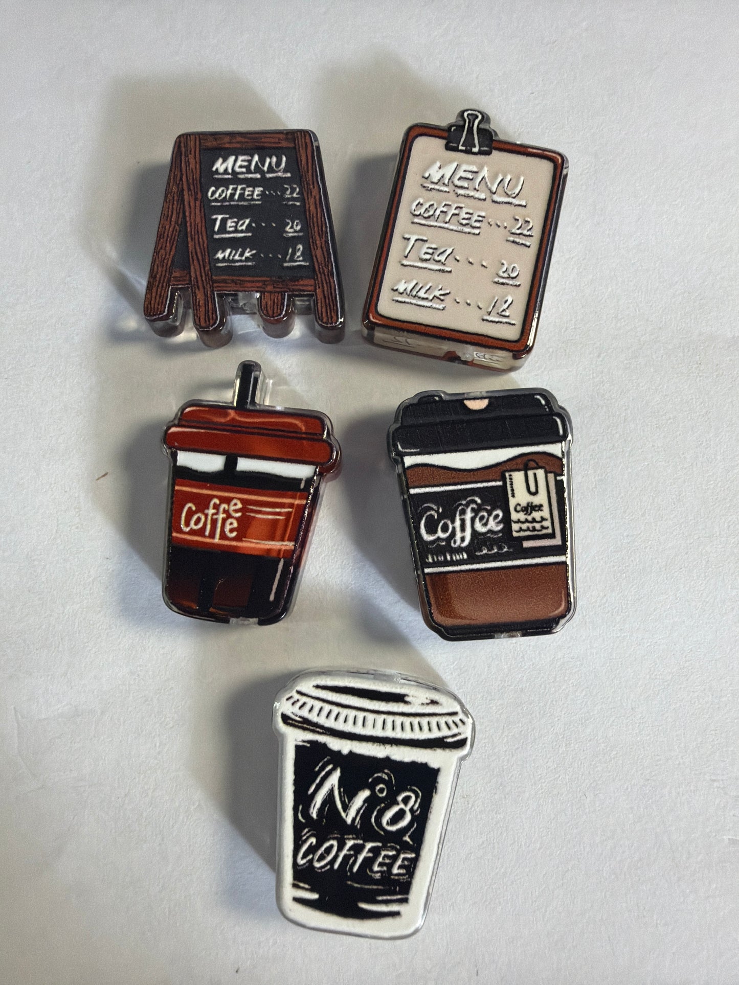 Acrylic focals Coffee restaurant mystery