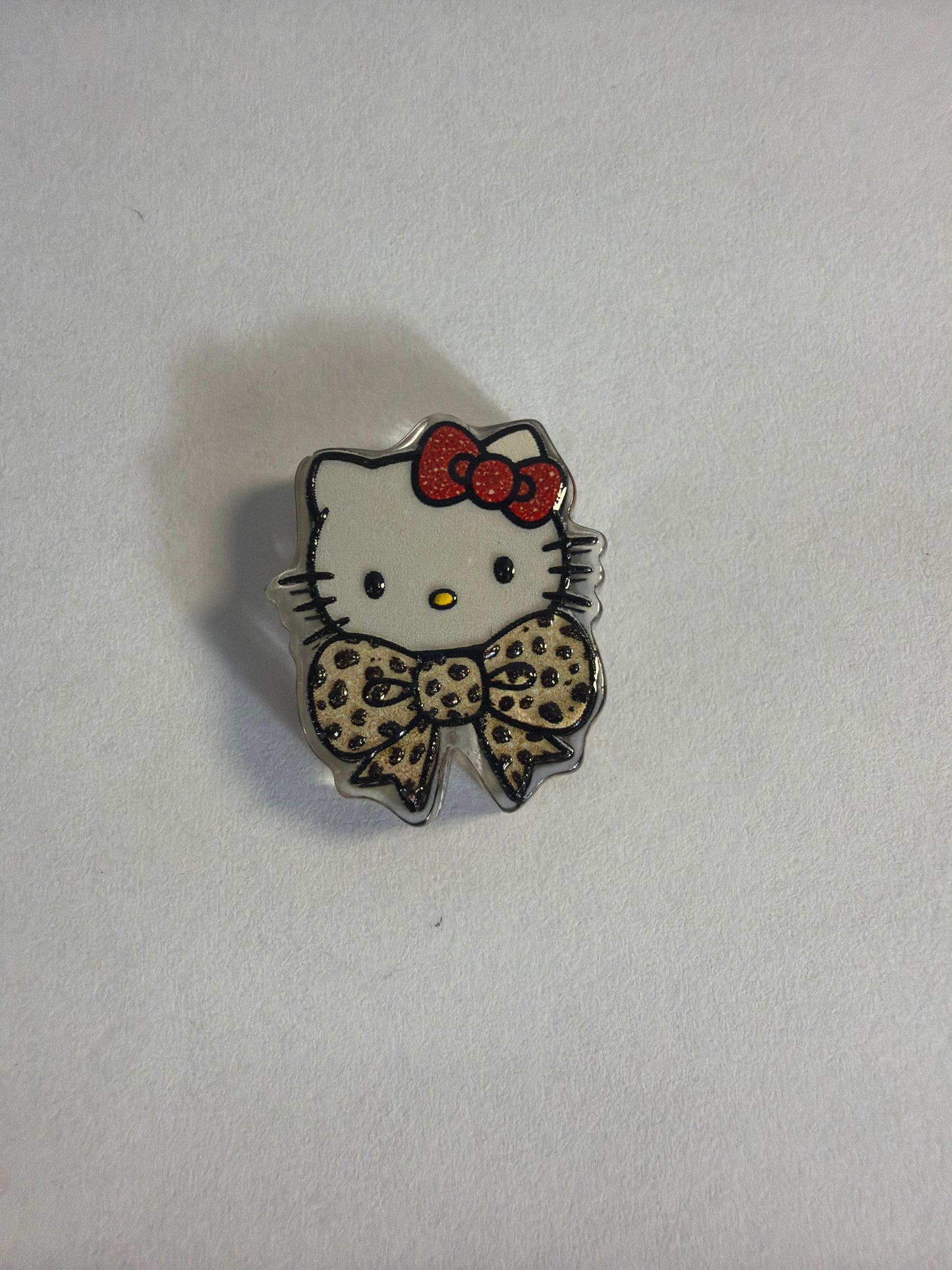 Acrylic focals Hk with leopard bow