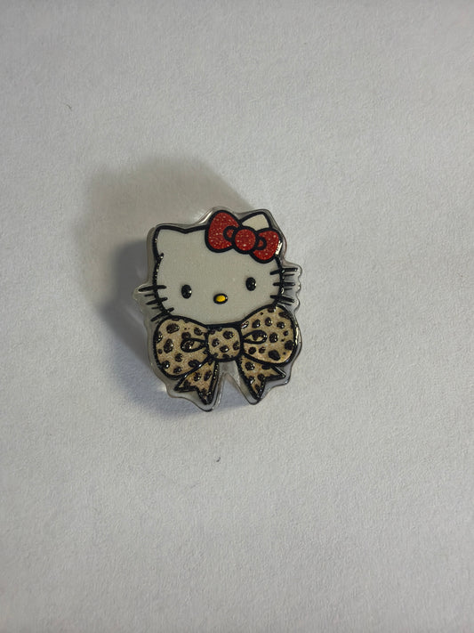 Acrylic focals Hk with leopard bow